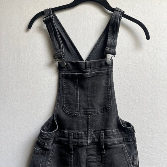 Madewell black denim skinny overalls Sz XS - Picture 6 of 13